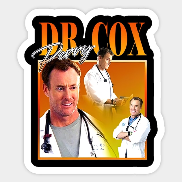 DR PERRY COX Homage Doctor Cox From Scrubs Sticker by GWCVFG